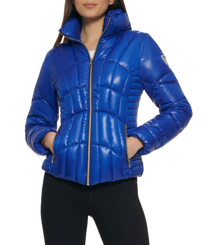 Quilted Puffer Jacket Indigo