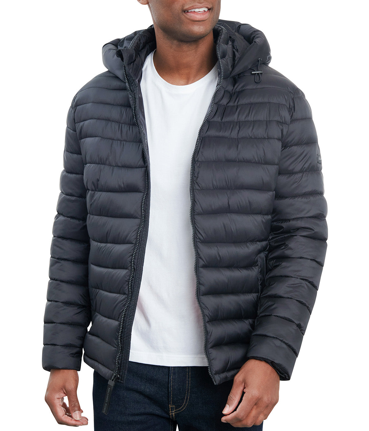  Michael Kors Hooded Packable Jacket Black - Black - Bonton