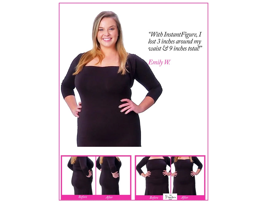  InstantFigure InstantFigure Shapewear Hi-Waist Double Control Slimming Panty WPY020 - Black - Bonton