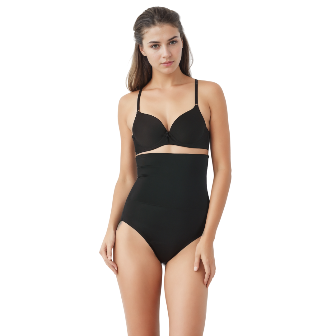  InstantFigure InstantFigure Shapewear Hi-Waist Double Control Slimming Panty WPY020 - Black - Bonton