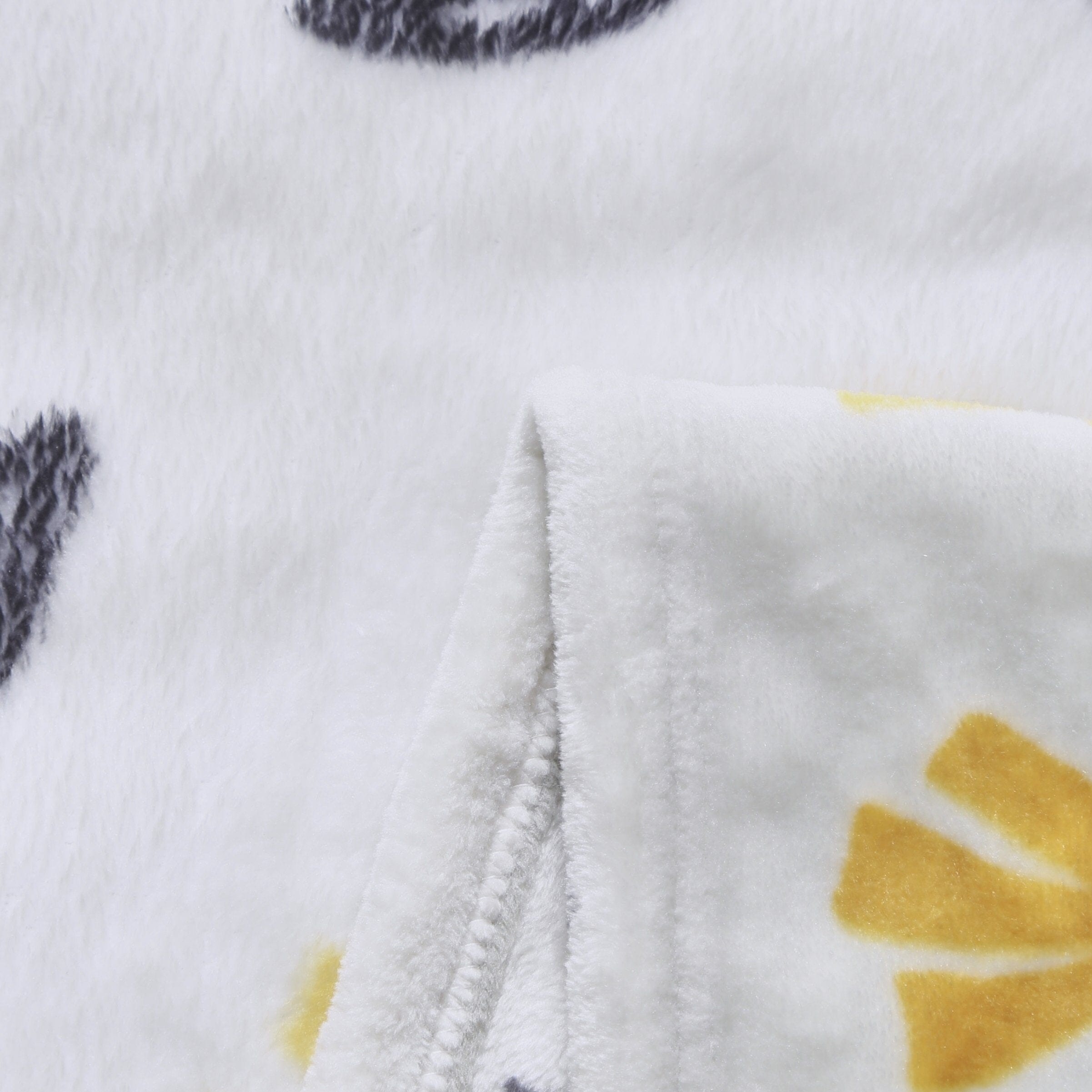  DaDa Bedding Collection DaDa Bedding Soft Lightweight Fleece Throw Blanket, Yellow Fleur Floral Golden Orange Silver/Grey Background (XY1011) by DaDa Bedding Collection - 50