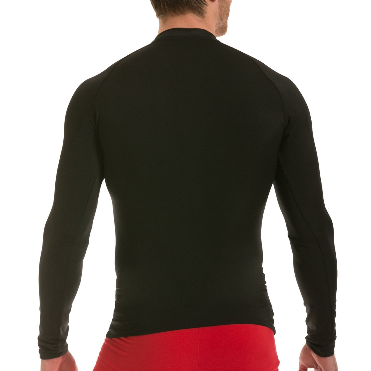  InstantFigure Insta Slim Activewear Compression Raglan Long Sleeve MA2010 - Black - Bonton