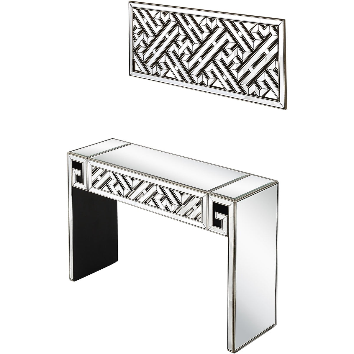  Camden Isle Becket Wall Mirror and Console Table - Mirror - Bonton