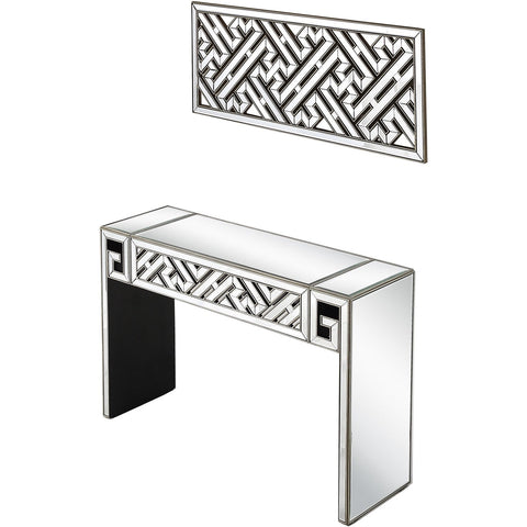 Becket Wall Mirror and Console Table