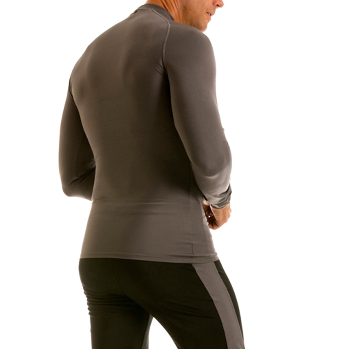  InstantFigure Insta Slim Activewear Compression Raglan Long Sleeve MA2010 - Black - Bonton