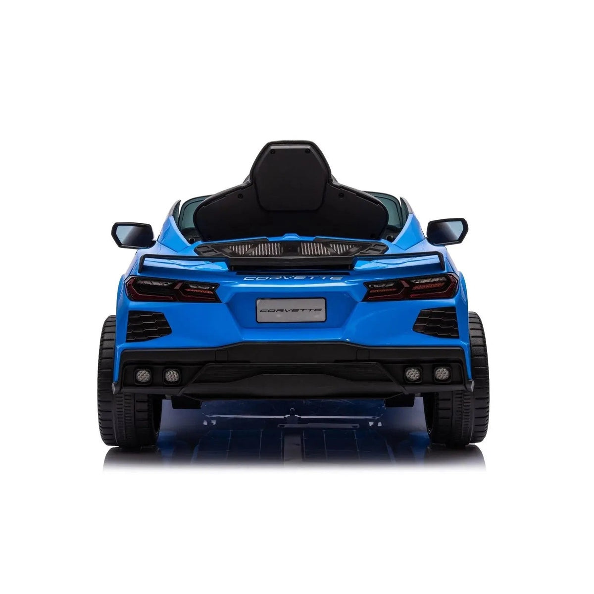 Freddo 12V Chevrolet Corvette C8 Stingray 1-Seater Kids Ride-on Car - White - Bonton