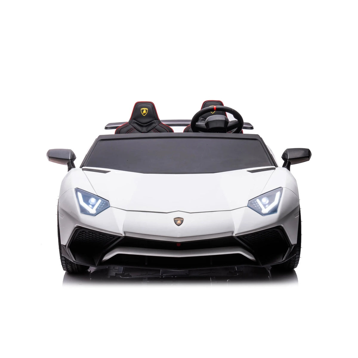  Freddo 24V Lamborghini Aventador 2 Seater Ride on Car for Kids: Advanced Brushless Motor & Differential for High-Octane Fun - Red - Bonton