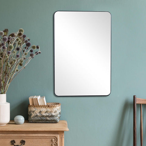 Rectangular Metal Frame Mirror