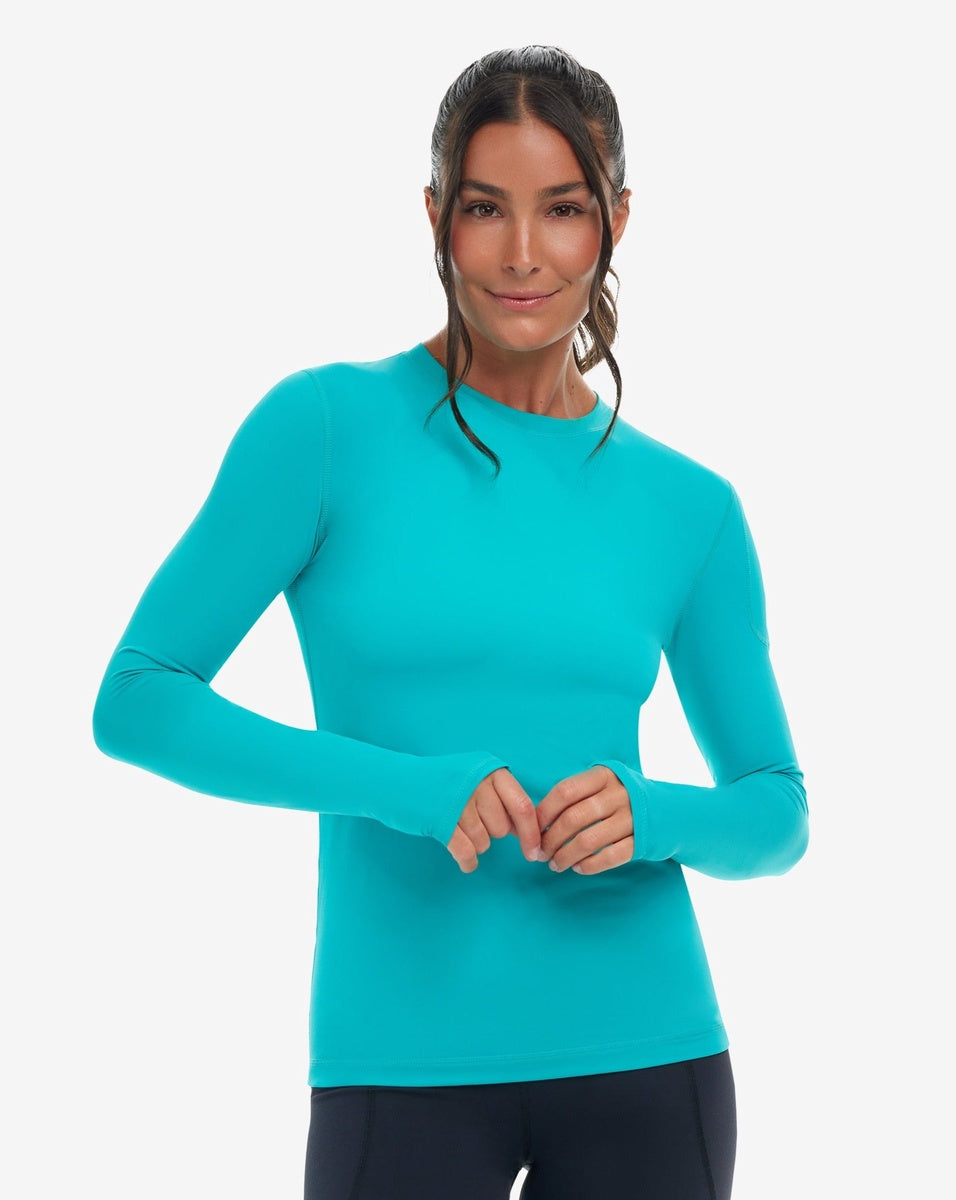  BloqUV WOMEN'S LONG SLEEVE 24/7 (2001) - Light Turquoise - Bonton