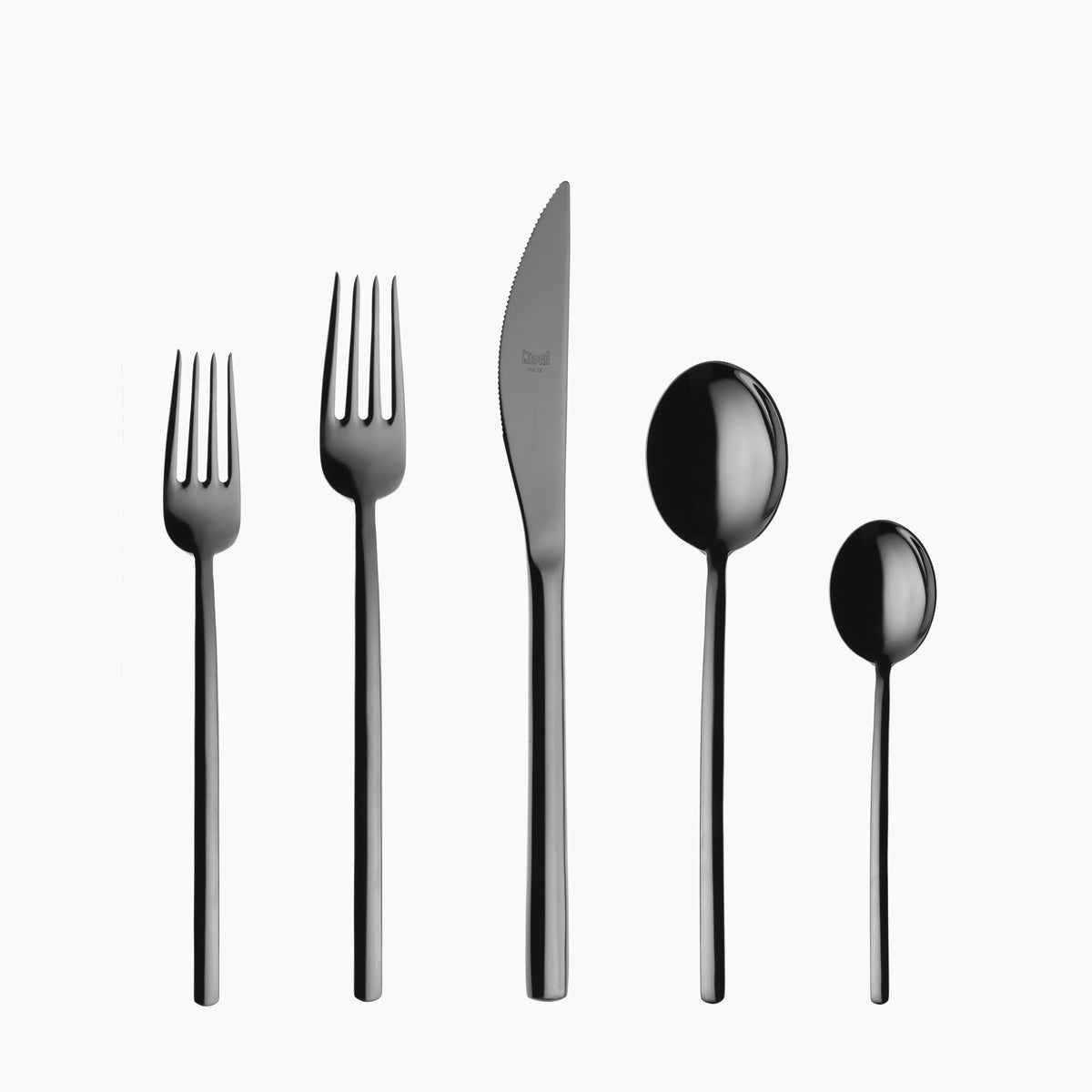  Mepra Due Flatware Set - Black Gold - Bonton