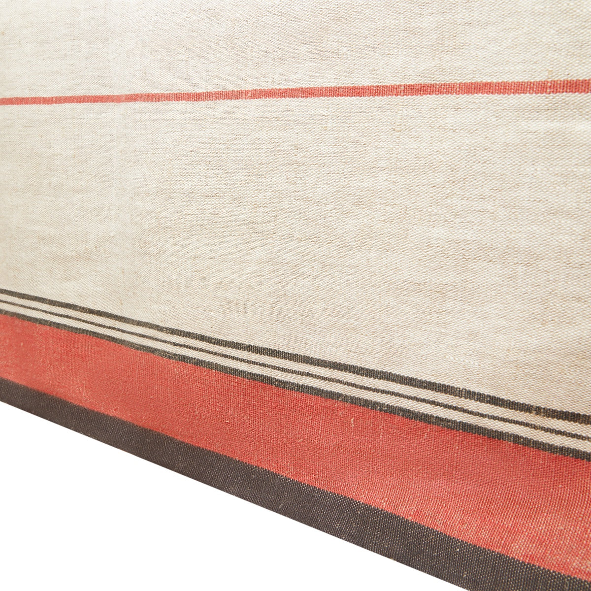  Caravan Eze Ivory & Red Tablecloth - 60x60 - Bonton