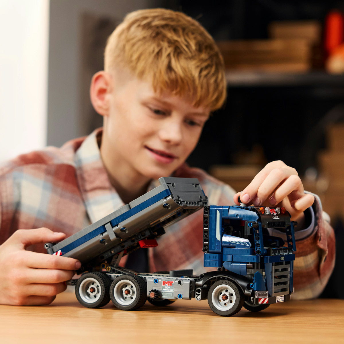  LEGO LEGO® Technic™ Tipping Dump Truck Toy, Blue Construction Vehicle Set 42203 - Technic - Bonton
