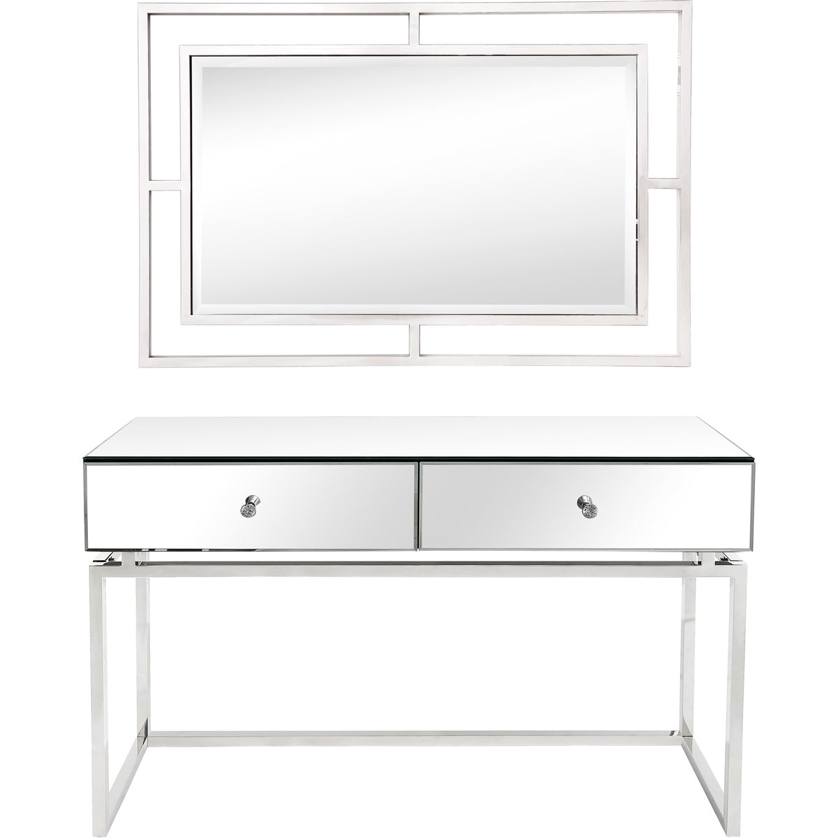  Camden Isle Addison Wall Mirror and Console Table - Mirror - Bonton