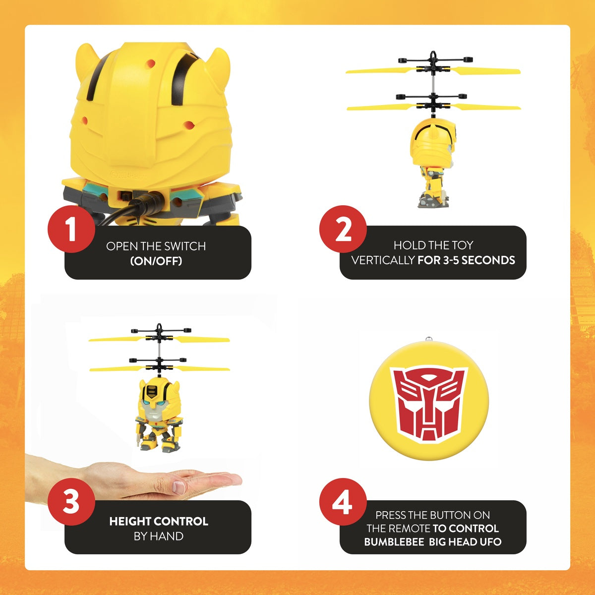  HobbyTron Transformers Bumble Bee Big Head UFO - Default Title - Bonton
