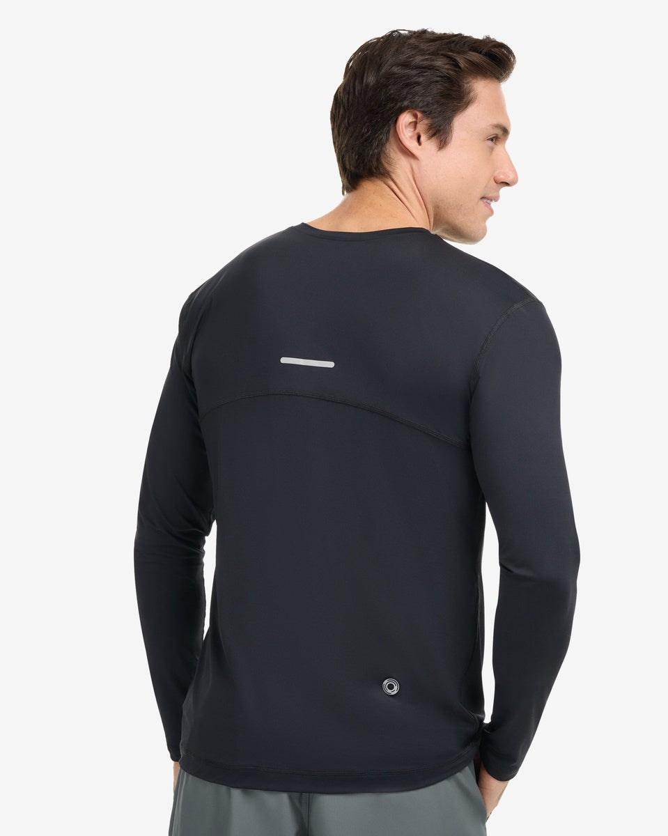  BloqUV MEN'S PERFORMANCE V-NECK (12003) - Black - Bonton