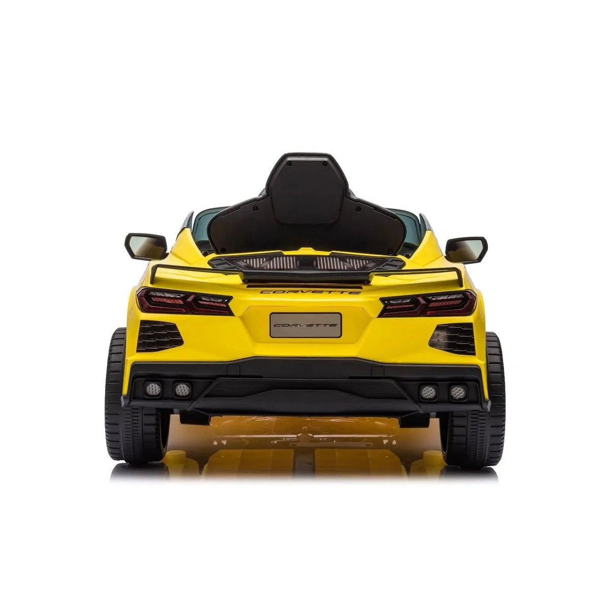  Freddo 12V Chevrolet Corvette C8 Stingray 1-Seater Kids Ride-on Car - White - Bonton