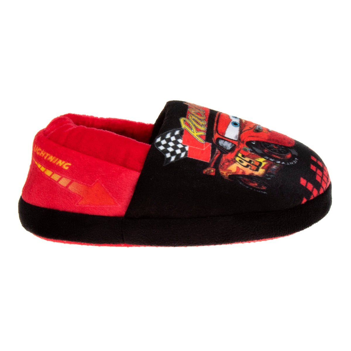  Josmo Disney Boys’ Cars Slippers – Lightning McQueen Fuzzy Slippers (Toddler) - 5-6 - Bonton