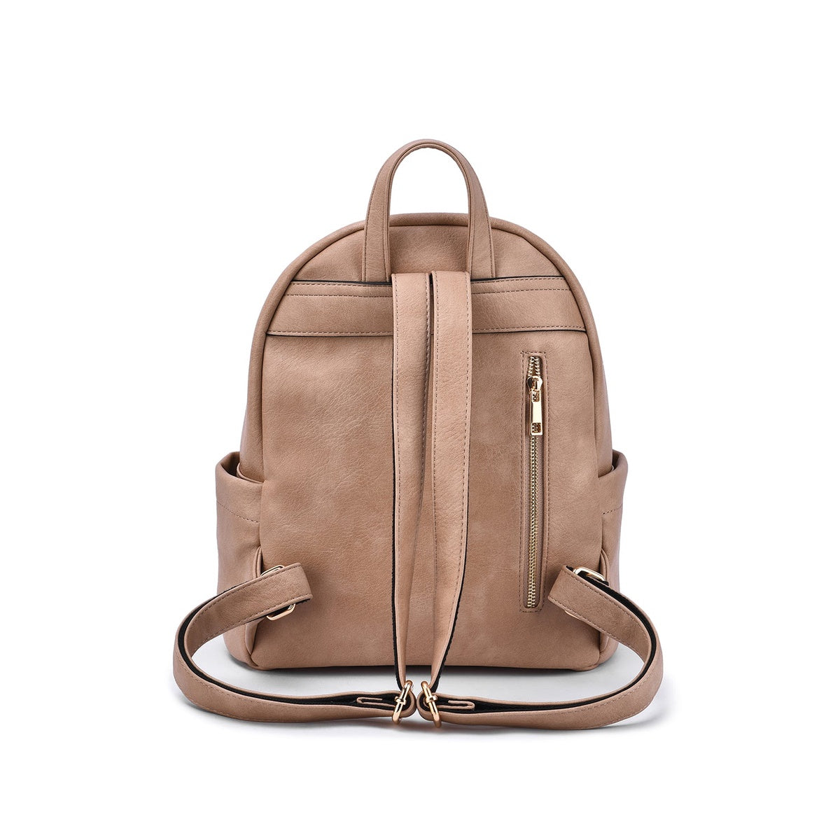  Mellow World Lacey Solid Backpack - Beige - Bonton