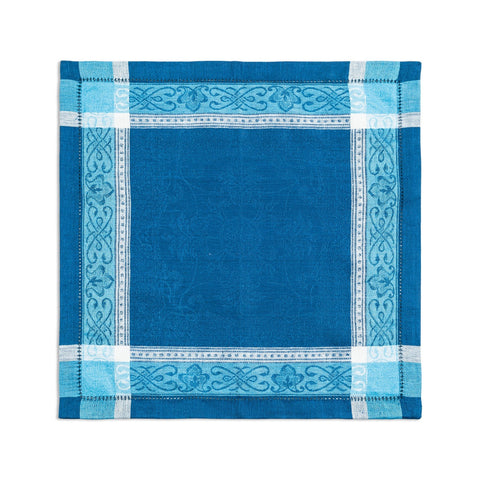 Astra Set of 6 Linen Napkins – Shades of Blue