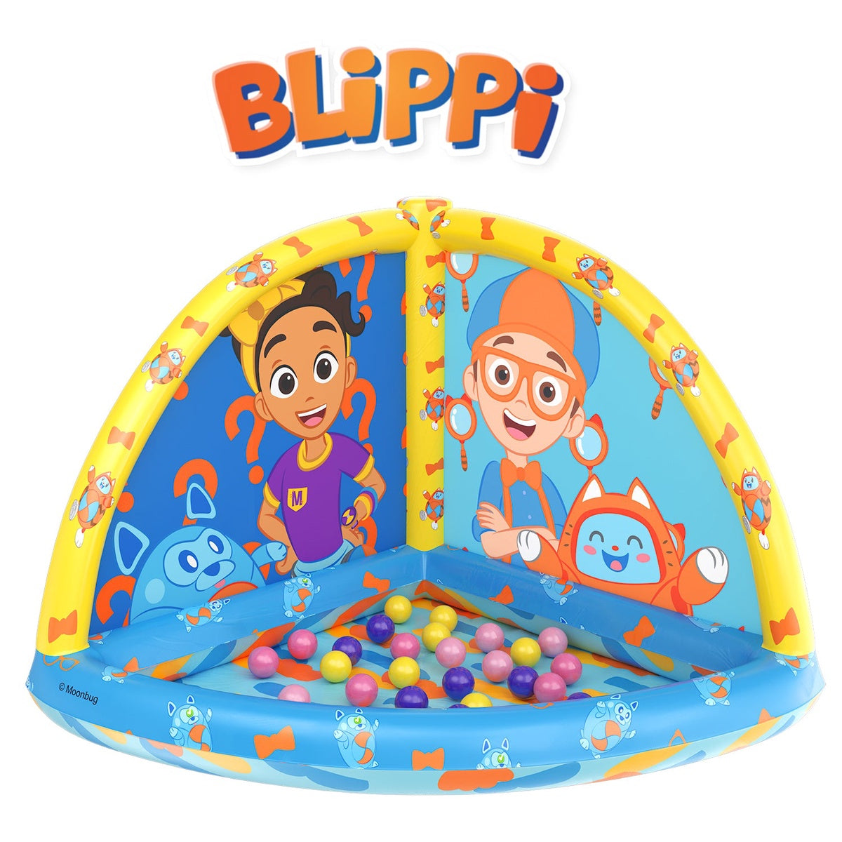  HobbyTron Blippi Inflatable Ball Pit - Default Title - Bonton