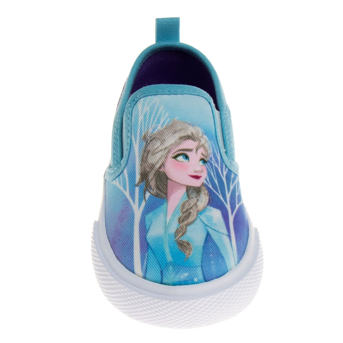  Josmo Frozen Elsa Anna Girls No Lace Shoes - Disney Character Loafer Low Top SlipOn Casual Tennis Canvas Sneakers (Size 5-12 Toddler) - 5 - Bonton