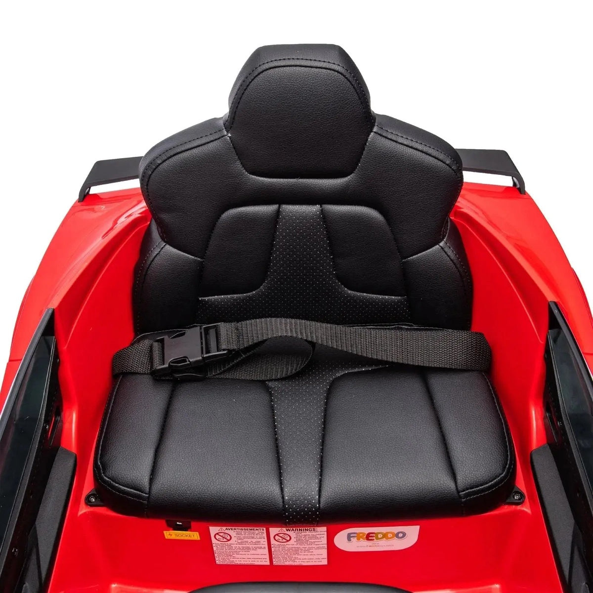  Freddo 12V Chevrolet Corvette C8 Stingray 1-Seater Kids Ride-on Car - White - Bonton
