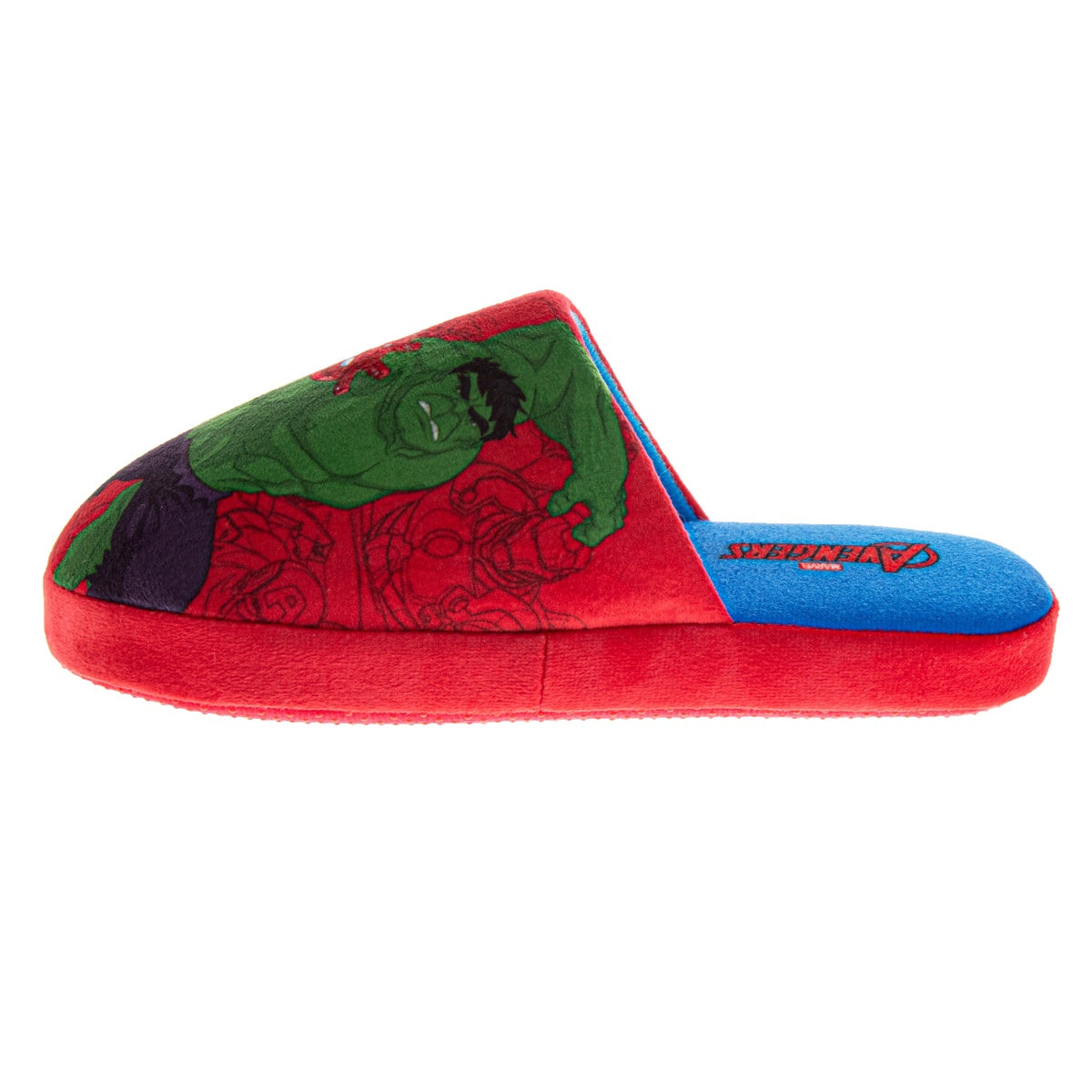  Josmo Marvel Avengers Slippers Captain America Hulk Thor IronMan Boys House Shoes Indoor Cozy Plush Slippers - 11-12 - Bonton