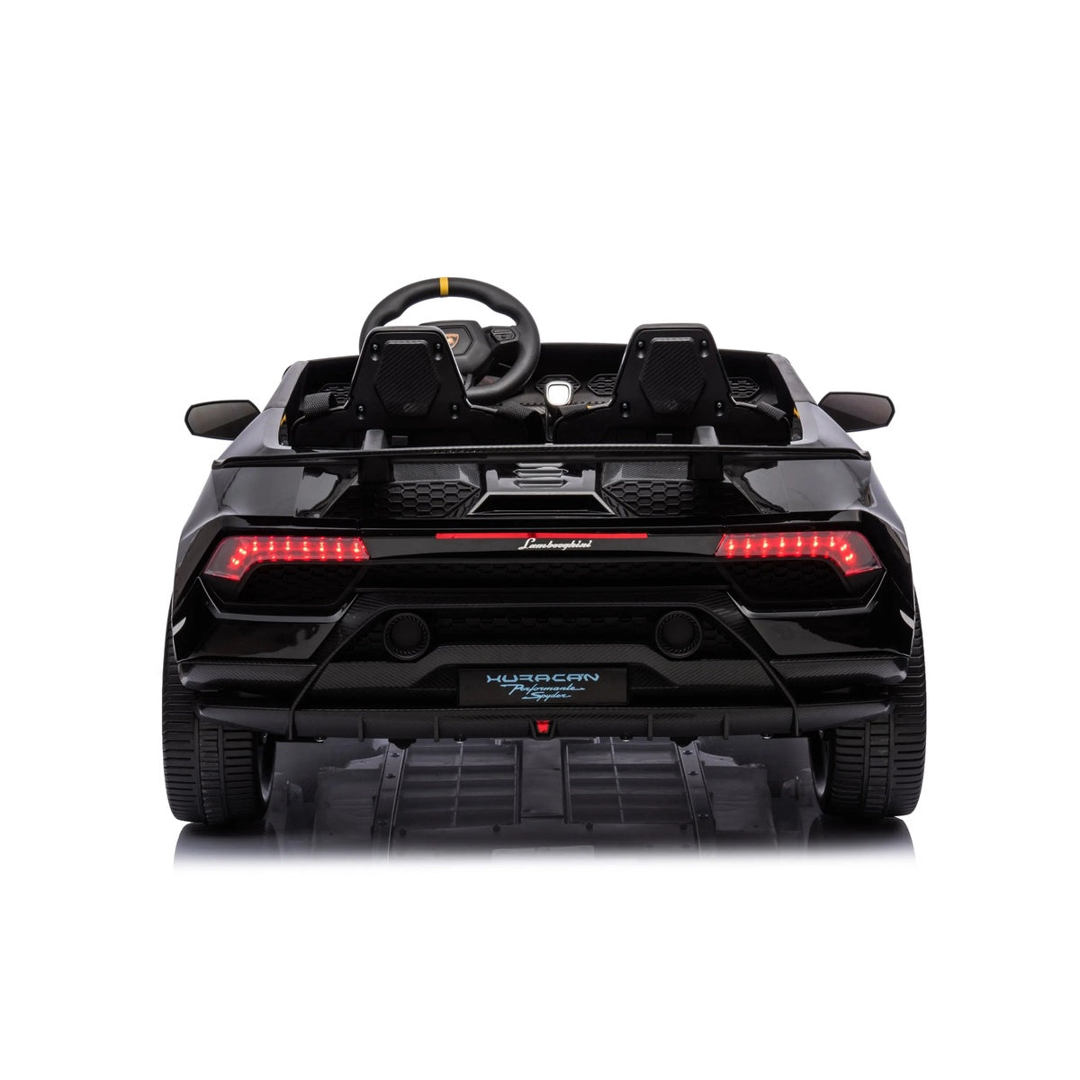  Freddo 24V Lamborghini Huracan 2 Seater Kids' Electric Ride-On - Black - Bonton