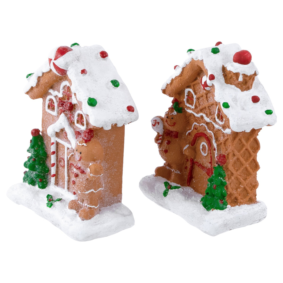  Northlight Gingerbread Houses With Gingerbread Boy and Girl Christmas Decoration - 5
