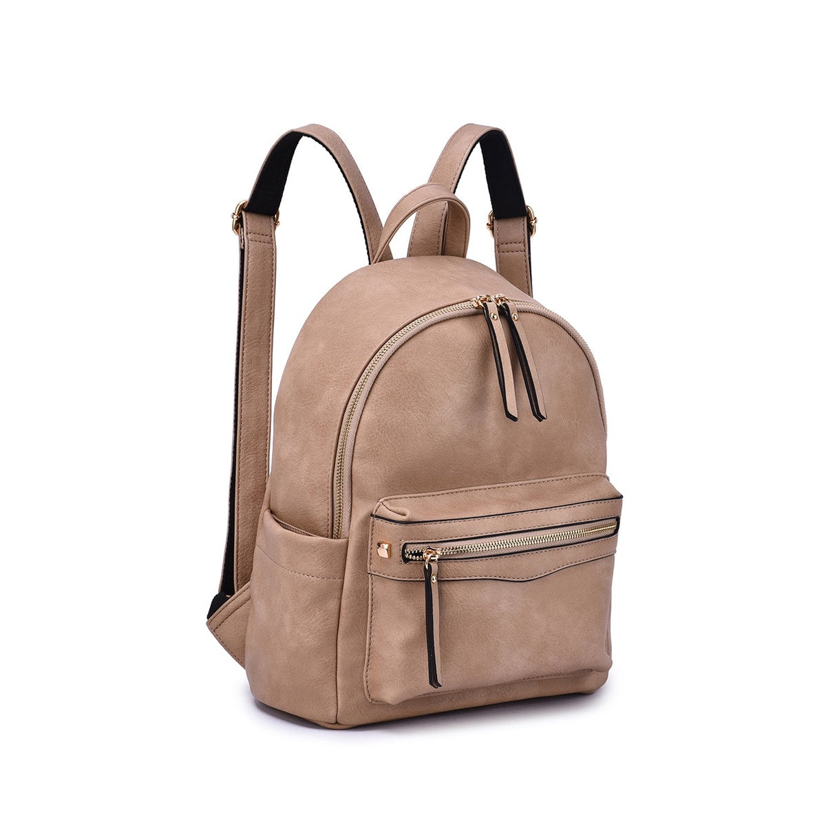  Mellow World Lacey Solid Backpack - Beige - Bonton