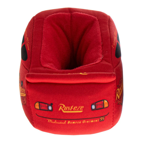 Disney Cars Boys Slippers  Lightning Mcqueen Plush Warm Soft Aline Comfy Lightweight House Shoes (5-10 Toddler)