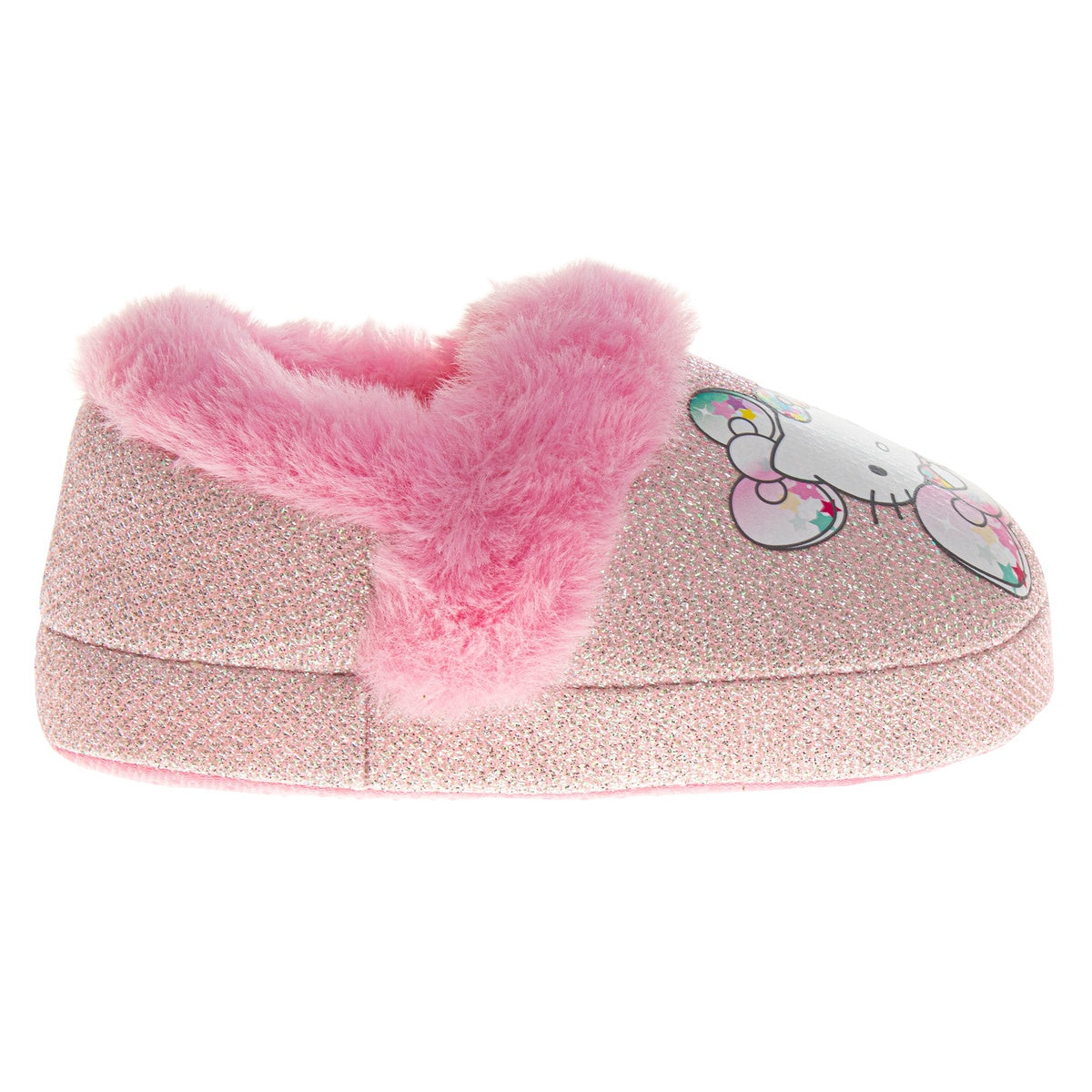  Josmo Josmo Sanrio Hello Kitty Slippers Girls - Kitty White Indoor Cute House Shoes Plush Fuzzy Shoes Cat Slippers (Toddler) - 6-May - Bonton