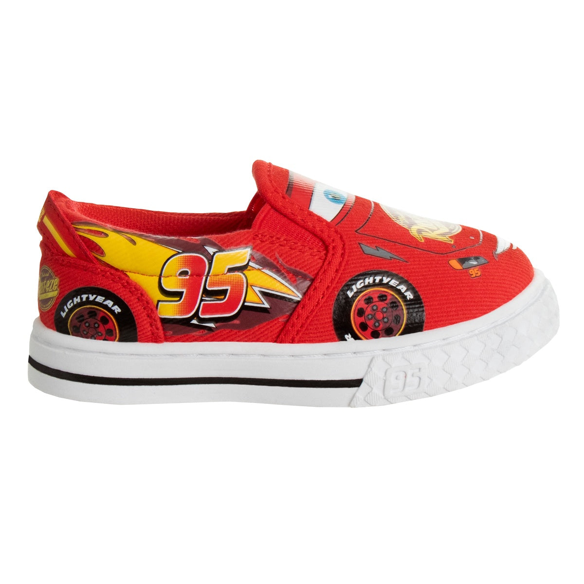 Josmo Josmo Disney Boy's Lightning McQueen Cars Slip-on Shoes - Lowtop Canvas Sneakers for Boys (Sizes: 5-10 Toddlerss) - 7 - Bonton