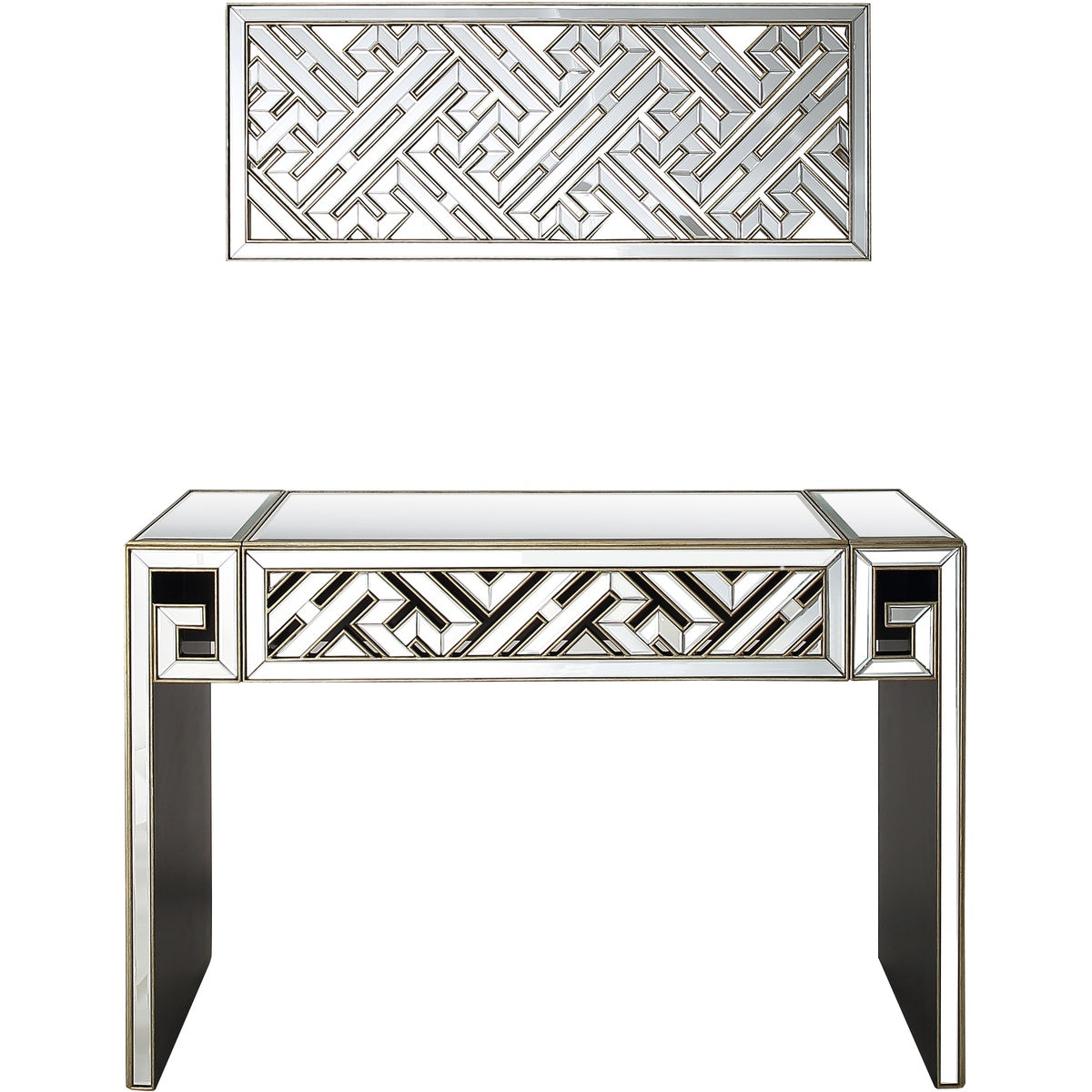  Camden Isle Becket Wall Mirror and Console Table - Mirror - Bonton