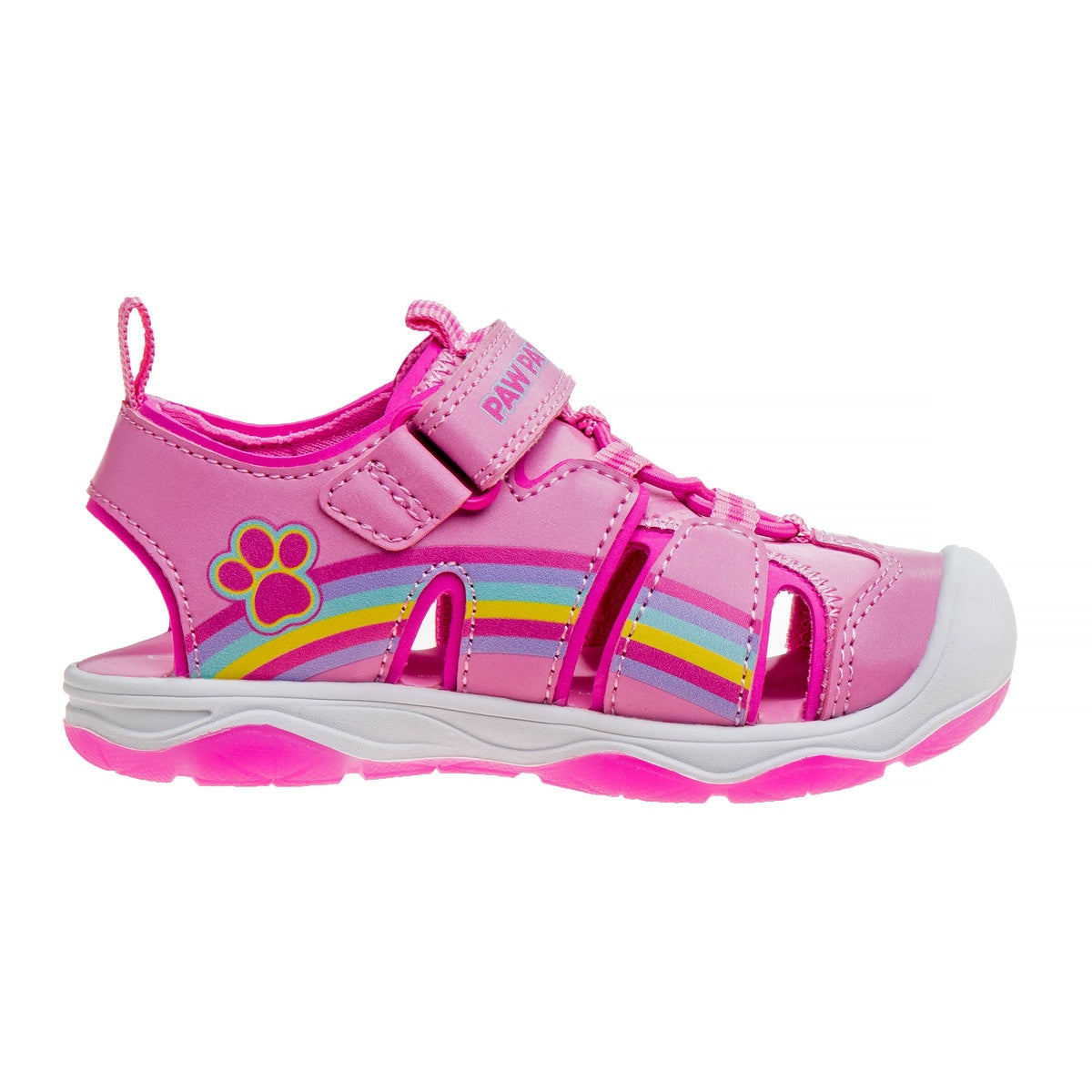  Josmo Paw Patrol Everest Skye Light Up Summer Girls Sandals - Hook&Loop Adjustable Strap Closed Toe Sandal Water Shoe - Pink (Sizes 6-12 Toddler) - 6 - Bonton
