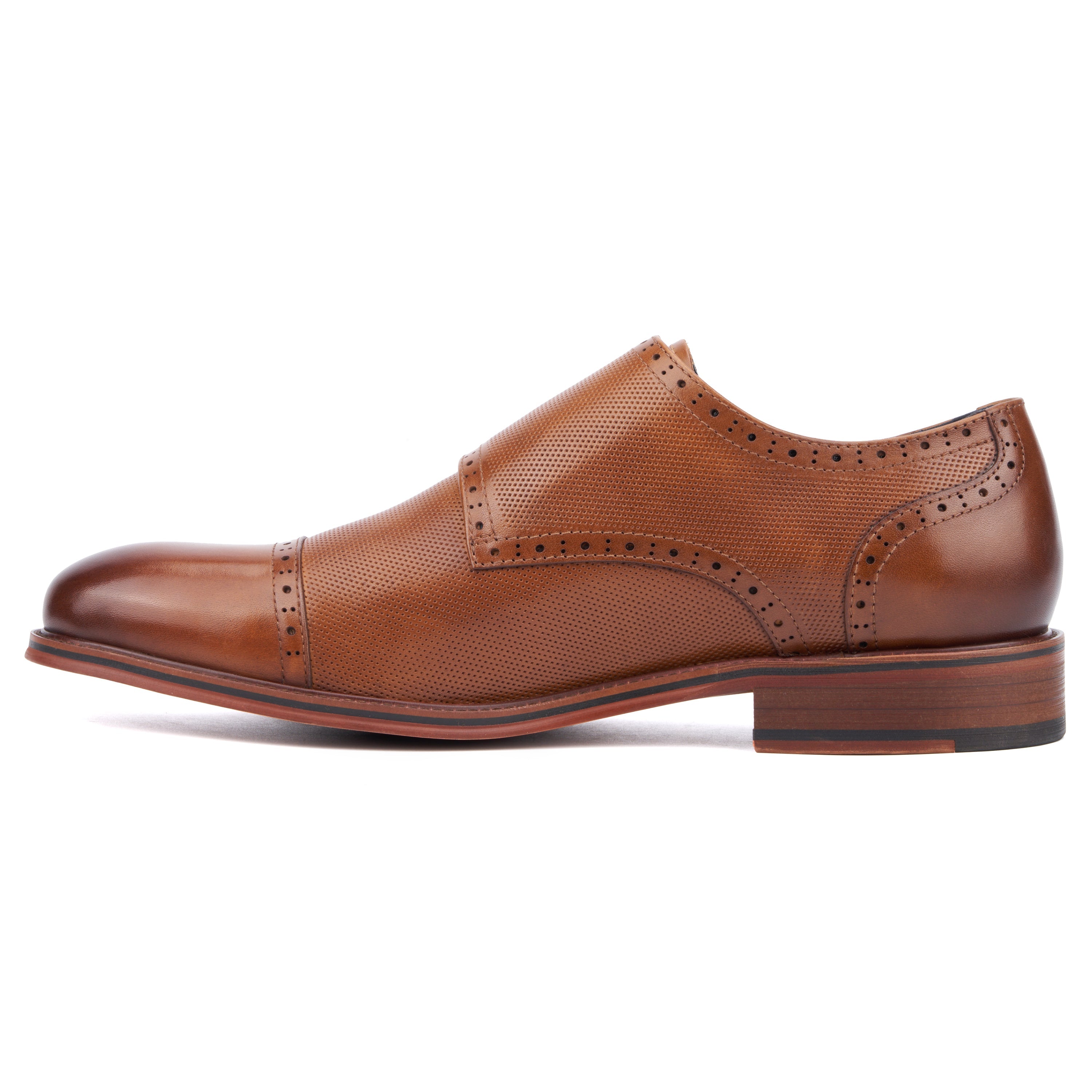  Vintage Foundry Co. Men's Morgan Dress Monk Strap - Tan - Bonton