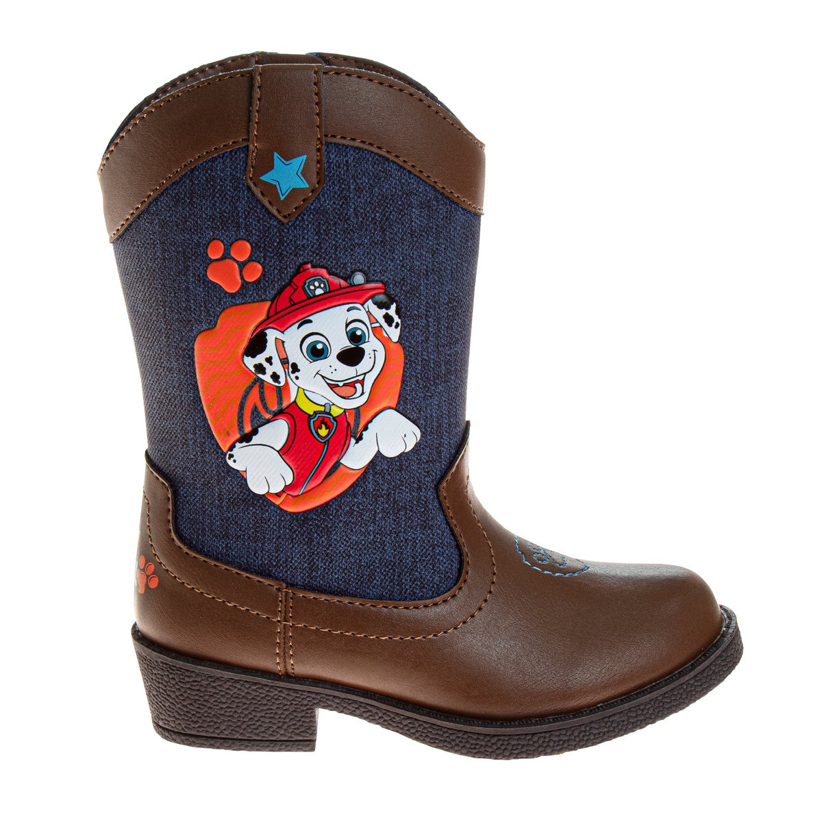  Josmo Josmo Paw Patrol Boys Cowboy Boots - Chase and Marshall Calf High Western Country Cow Boy Boot (Toddler) - 7 - Bonton