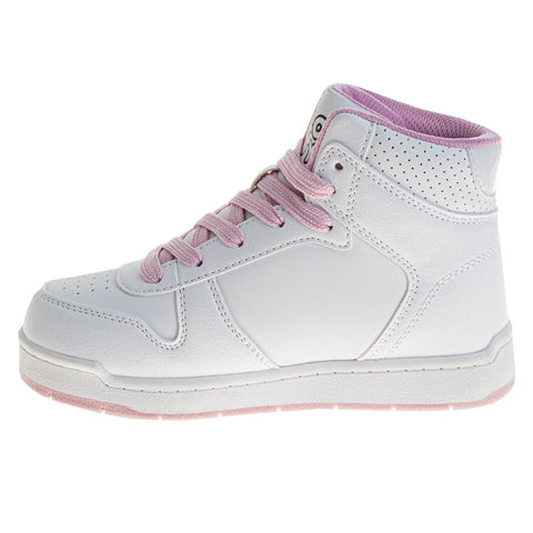 Sanrio Hello Kitty High-Top Toddler Girls Sneakers - Sneaker Ankle Hightops Lightweight Athletic Breathable Casual Shoes