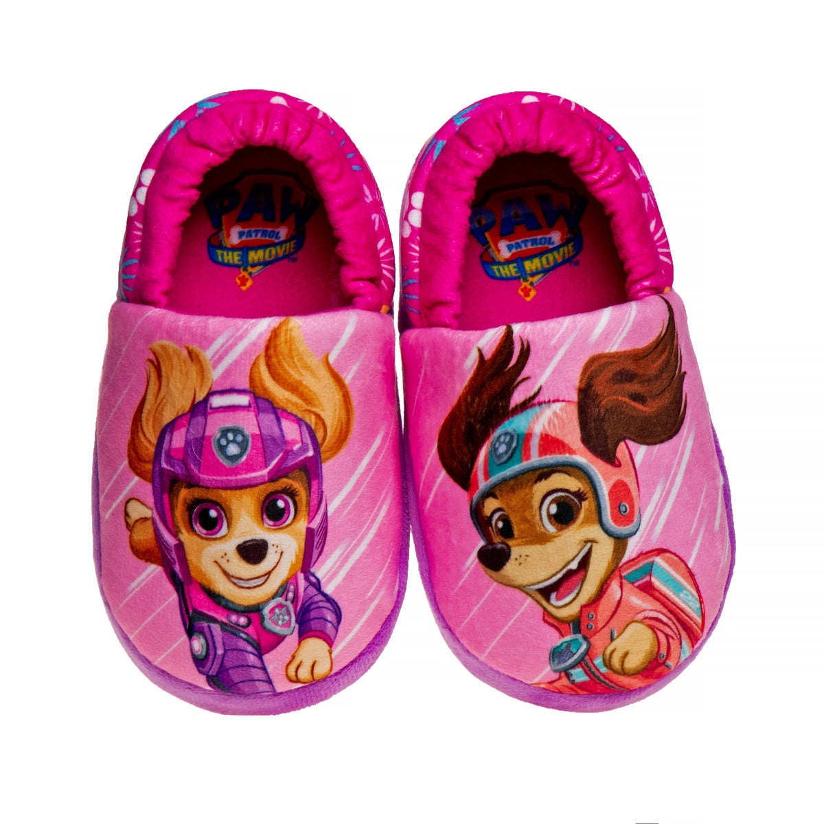  Josmo Nickelodeon Girls's' Paw Patrol Plush Fuzzy Skye and Liberty Slippers (Toddler) - 5-6 - Bonton