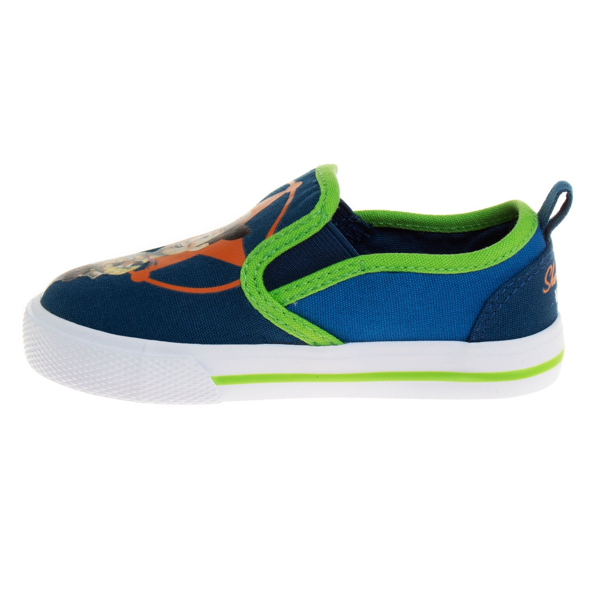  Josmo Toy Story Casual No Lace Shoes - Buzz Lightyear Sheriff Woody Low Top Canvas Slip-on Tennis Boys Sneakers (Size 5-12 Toddler) - 5 - Bonton