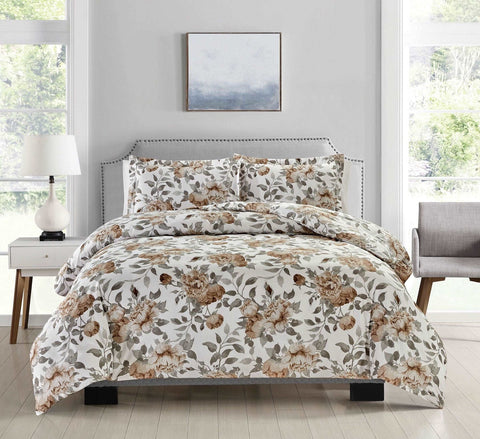 Bibb Home 4 Pc Duvet & Down Alternative Comforter Set
