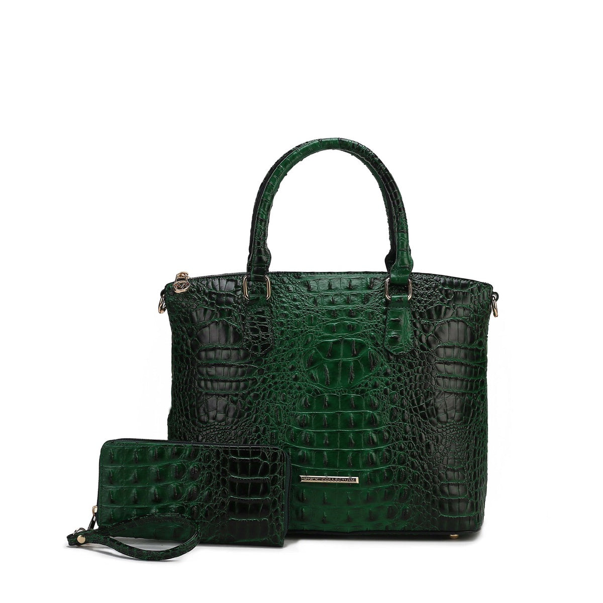  MKF Collection Liora Croc Embossed Tote Bag and Set - Croco Black - Bonton