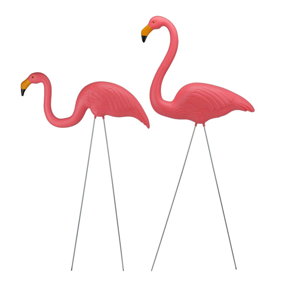  Northlight Set of 2 Tropical Pink Flamingo Outdoor Lawn Stakes 33