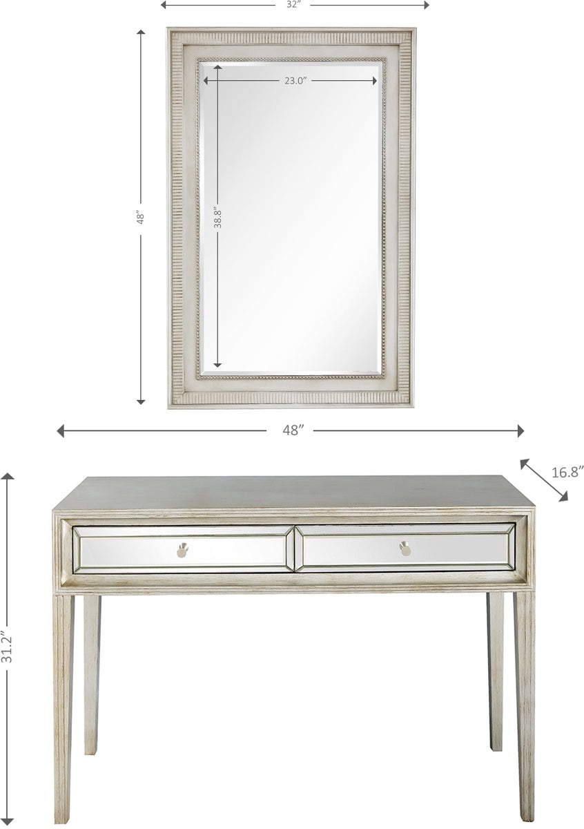  Camden Isle Delaney Wall Mirror and Console - Mirror - Bonton
