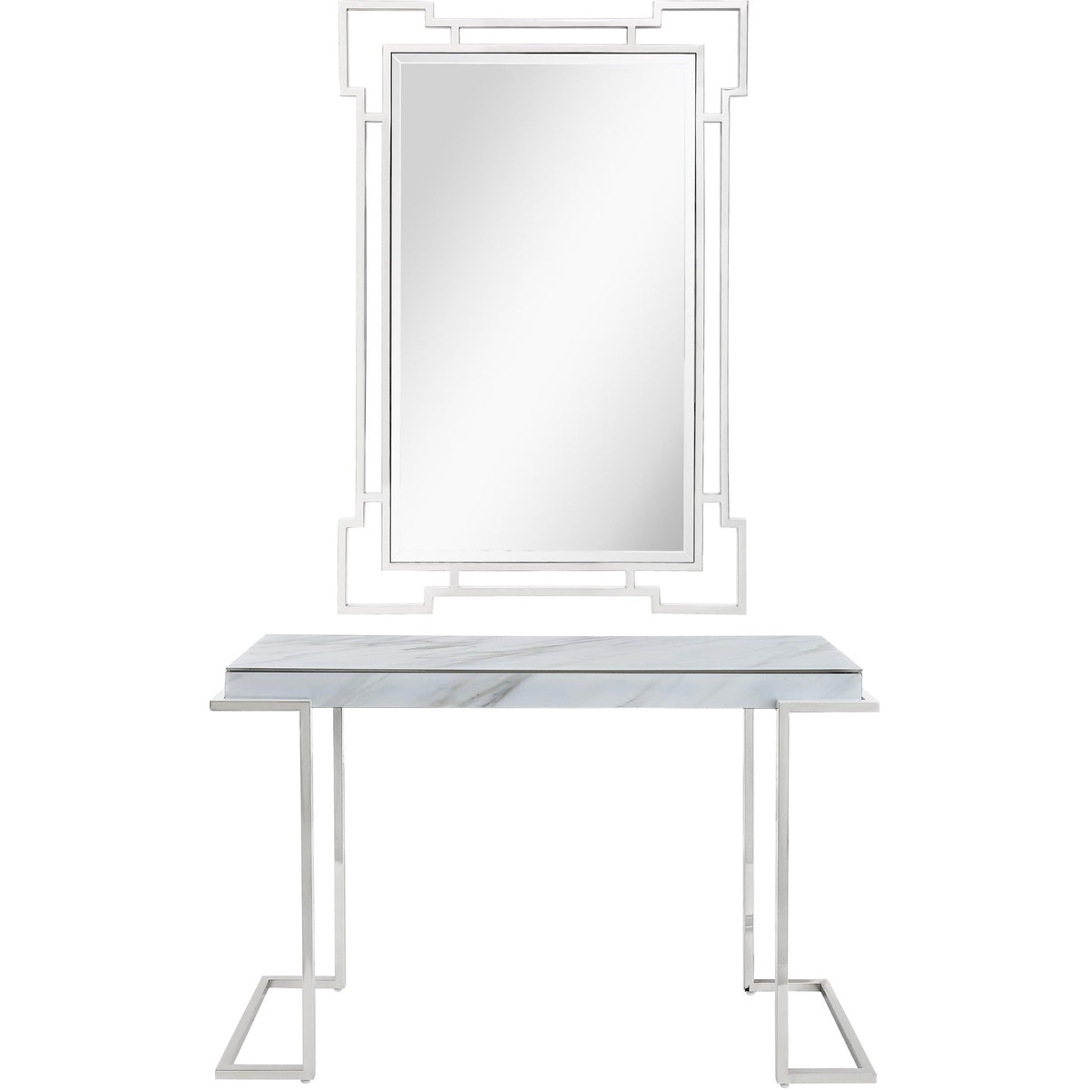  Camden Isle Aldon Wall Mirror and Console Table - Mirror - Bonton