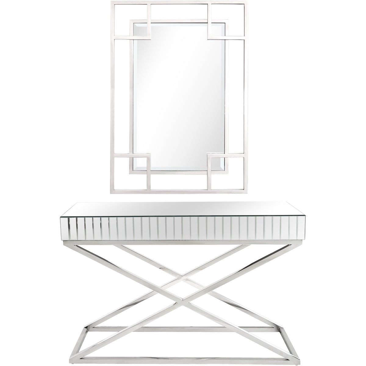  Camden Isle Kinney Wall Mirror and Console Table - Mirror - Bonton