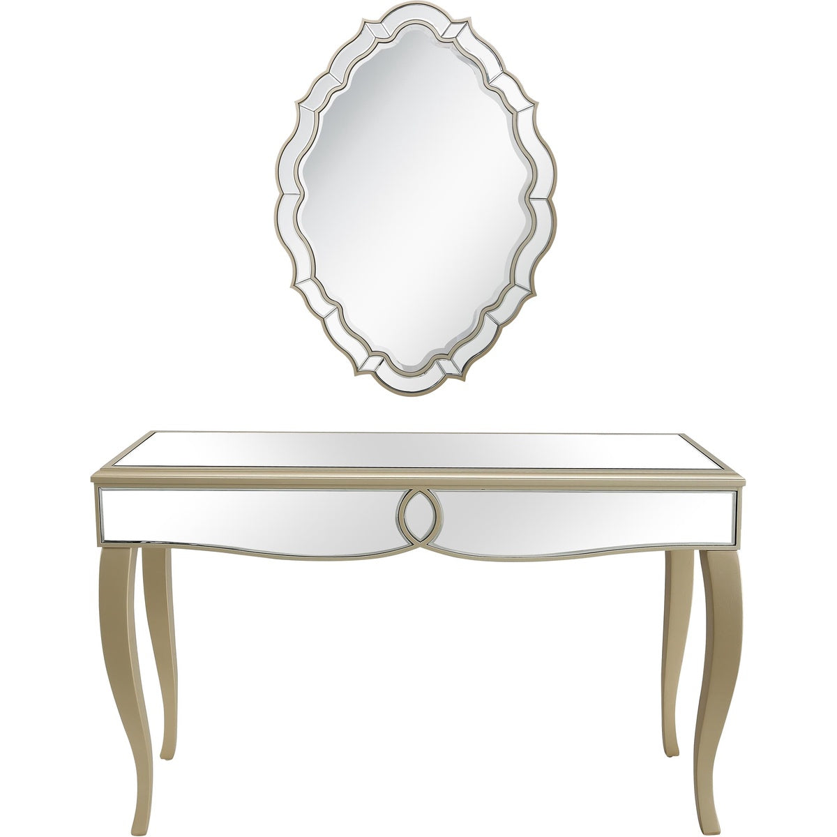  Camden Isle Eleanor Wall Mirror and Console Table - Mirror - Bonton