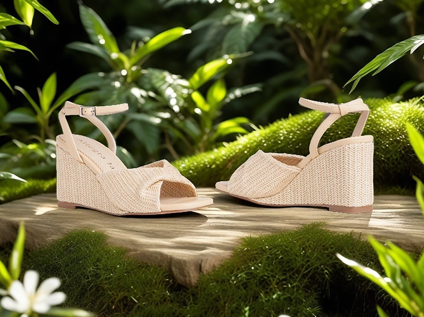  Allegra James Mona Wedge Sandal - 6 - Bonton