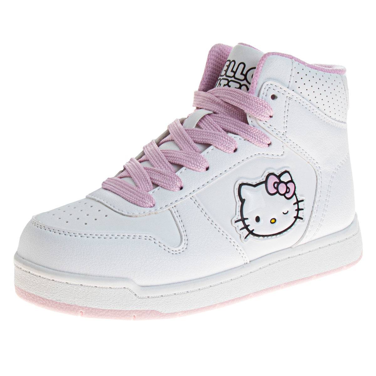  Josmo Sanrio Hello Kitty High-Top Toddler Girls Sneakers - Sneaker Ankle Hightops Lightweight Athletic Breathable Casual Shoes - 11 - Bonton
