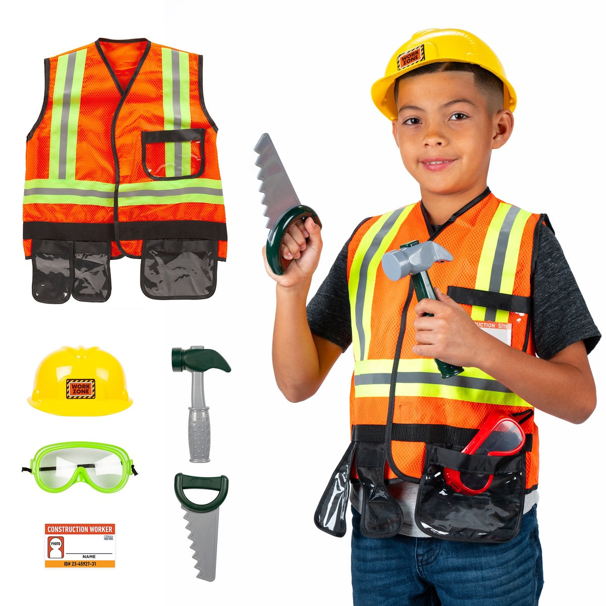  HobbyTron Construction Worker Costume Set - Default Title - Bonton